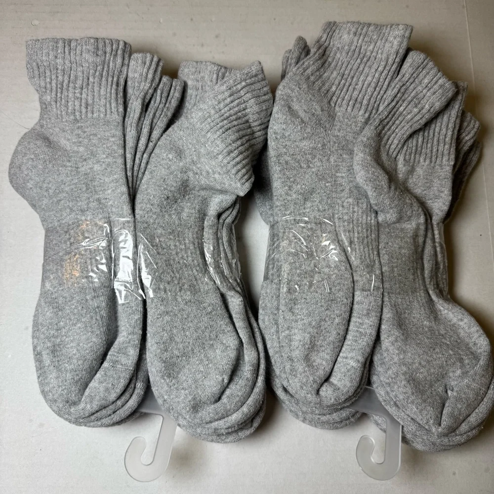 PowerSox Men's Cushion No Show Socks 12 Pairs